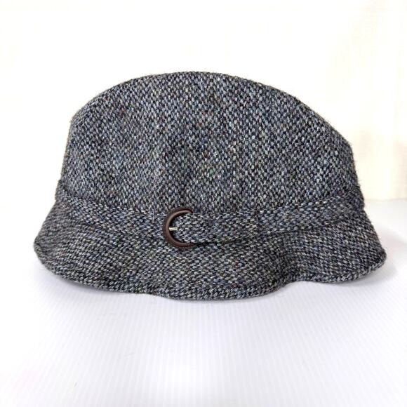 VINTAGE Wool Hat Men's L Handwoven Harris Tweed British‎ Blokecore England Fall - Picture 2 of 11